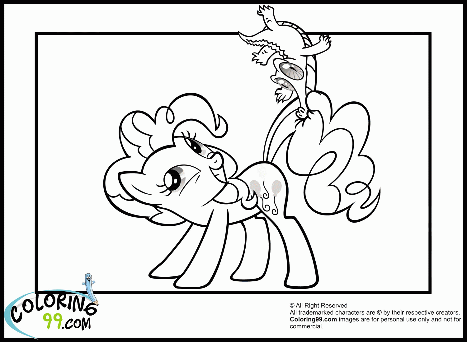 Pinkie Pie - Coloring Pages for Kids and for Adults