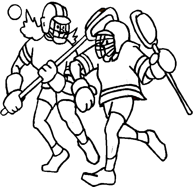 Free Lacrosse Coloring Pages