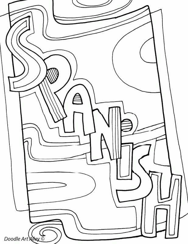 Spanish Coloring Page