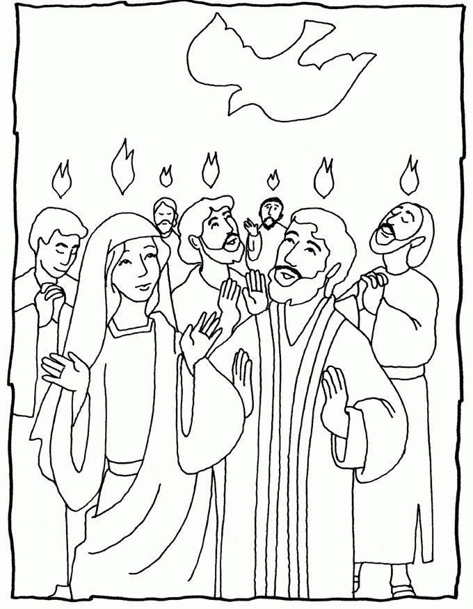 Pentecost coloring pages | Pentecost