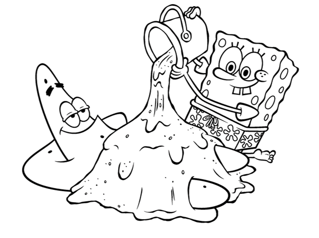 Spongebob Tube Surfing Coloring Page mermaid picture color ...
