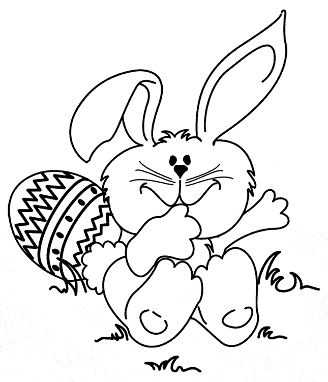 Free Easter Bunny Coloring Pages to Print | Coloring