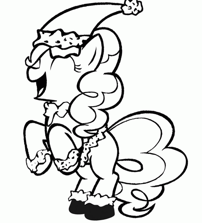 My Little Pony Coloring Pages : Funny My Little Pony Christmas