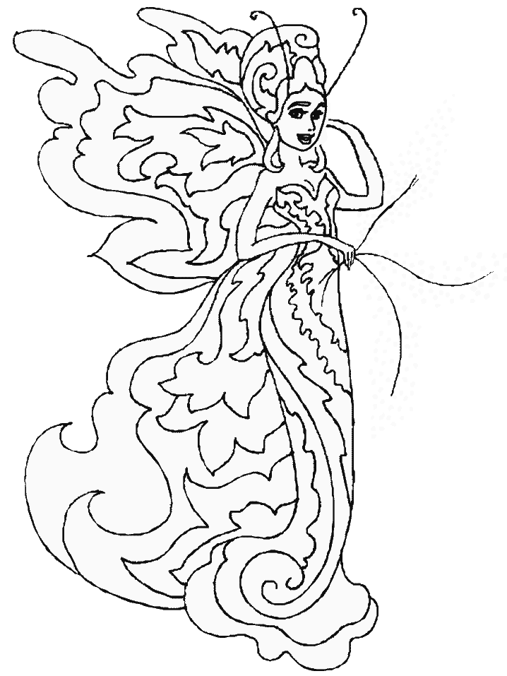 Fairy 2 Fantasy Coloring Pages & Coloring Book