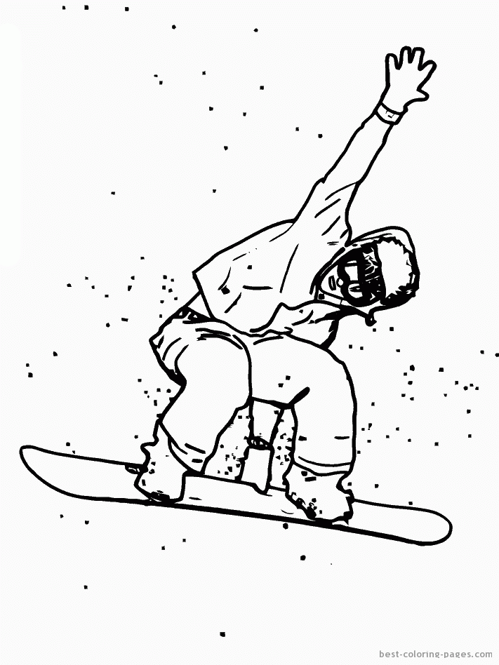 Winter sports coloring pages | Best Coloring Pages - Free coloring