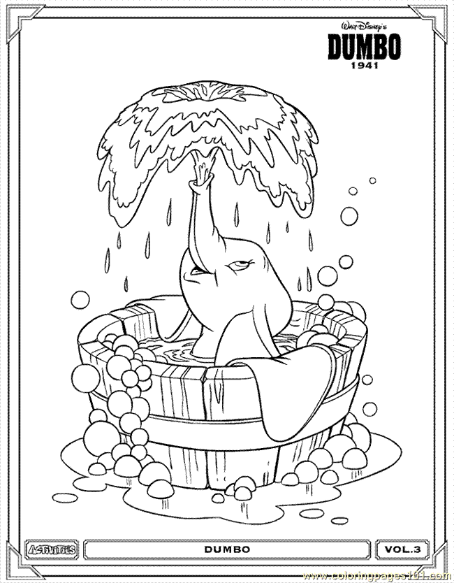 Coloring Pages Dumbo Coloring Page 08 (Cartoons > Dumbo) - free