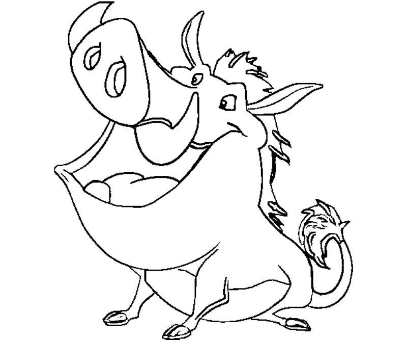 Pumbaa Coloring Pages