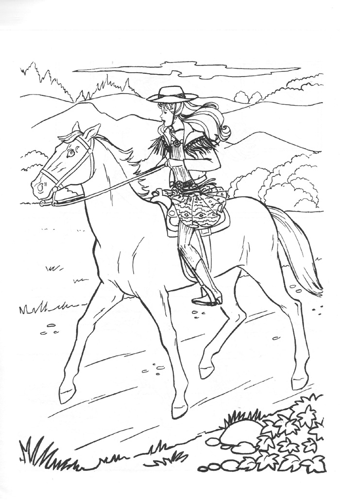 barbie and her horse coloring pages | coloring pages