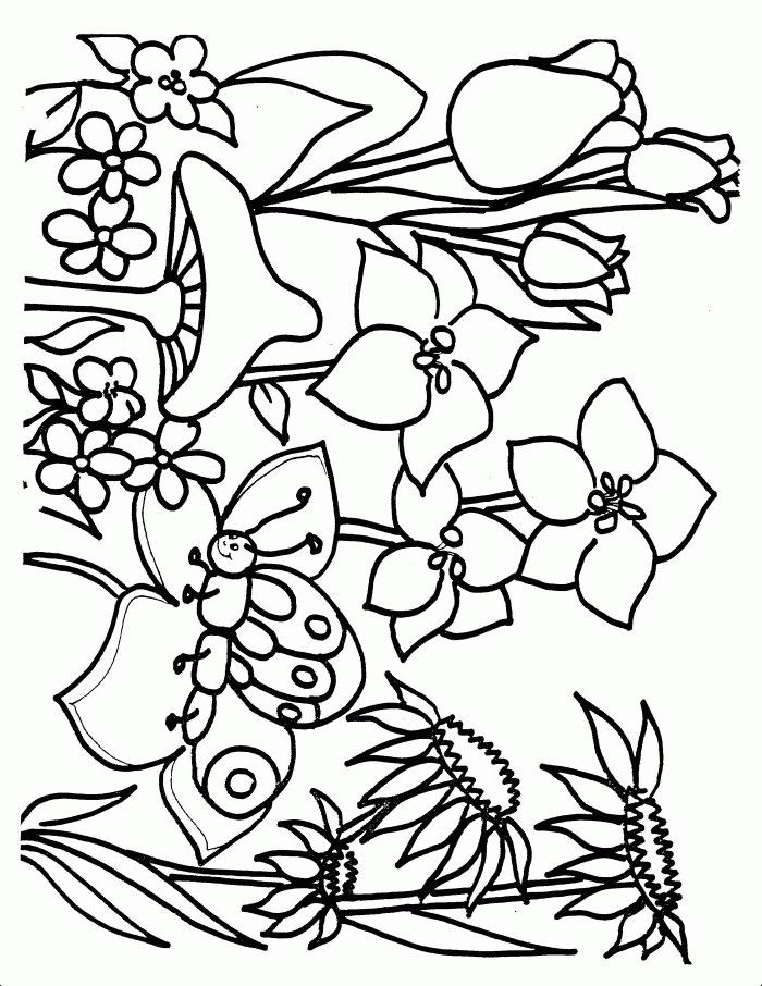 Spring Coloring Page | Other | Kids Coloring Pages Printable