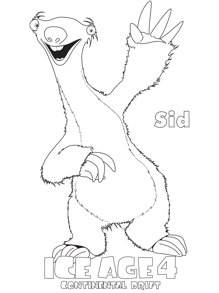 Ice Age Coloring Pages (4) | Coloring Kids