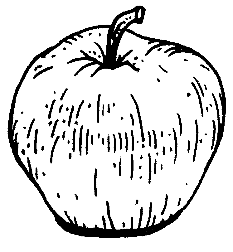 Old Has Apples Coloring For Kids - Fruit Coloring Pages : Girls