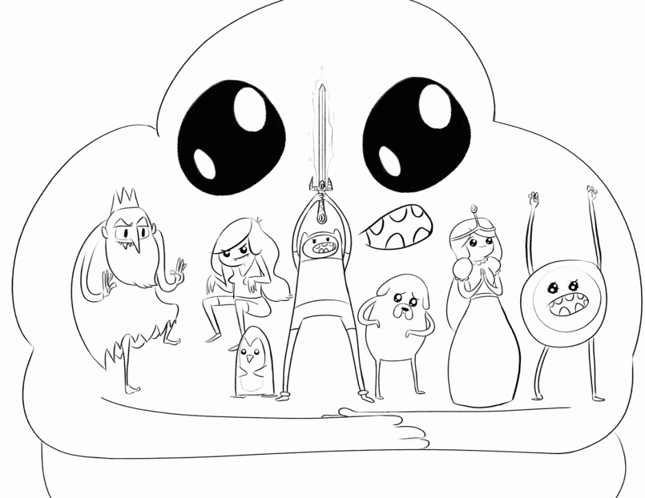Coloring Pages Beautiful Adventure Time Coloring Pages Picture
