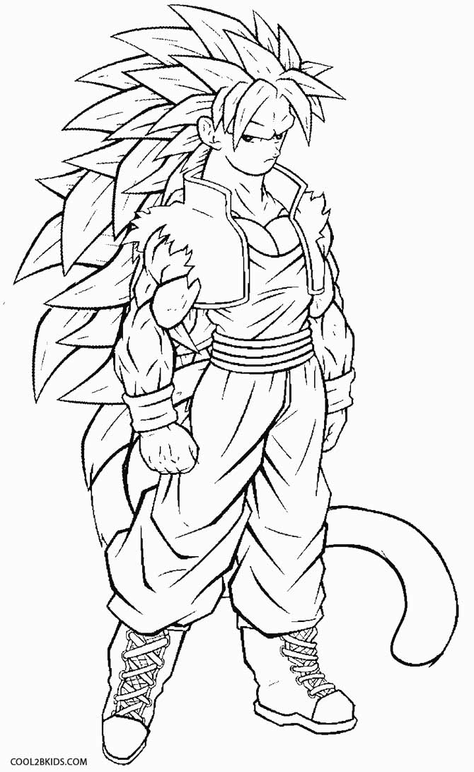 Goku Coloring Pages Super Saiyan - High Quality Coloring Pages