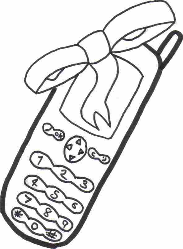 Coloring Page Of Cell Phones