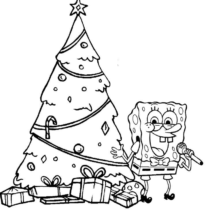8 Pics of Merry Christmas Spongebob Coloring Pages - Spongebob ...