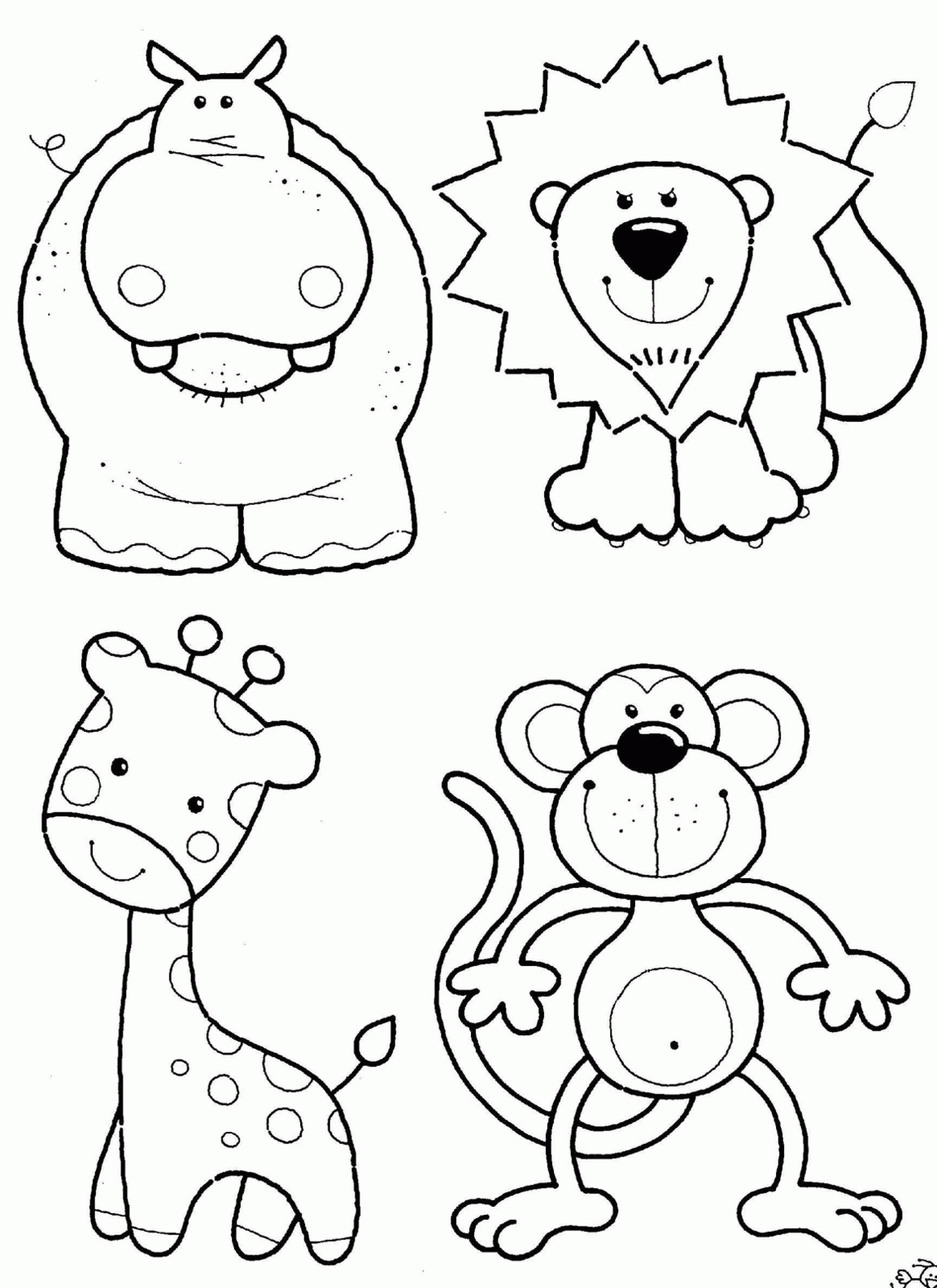 Coloring Pictures Printable Animals - High Quality Coloring Pages