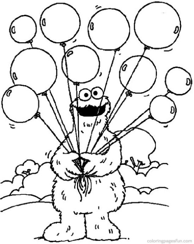 6 Pics of Sesame Street Christmas Coloring Pages - Sesame Street ...