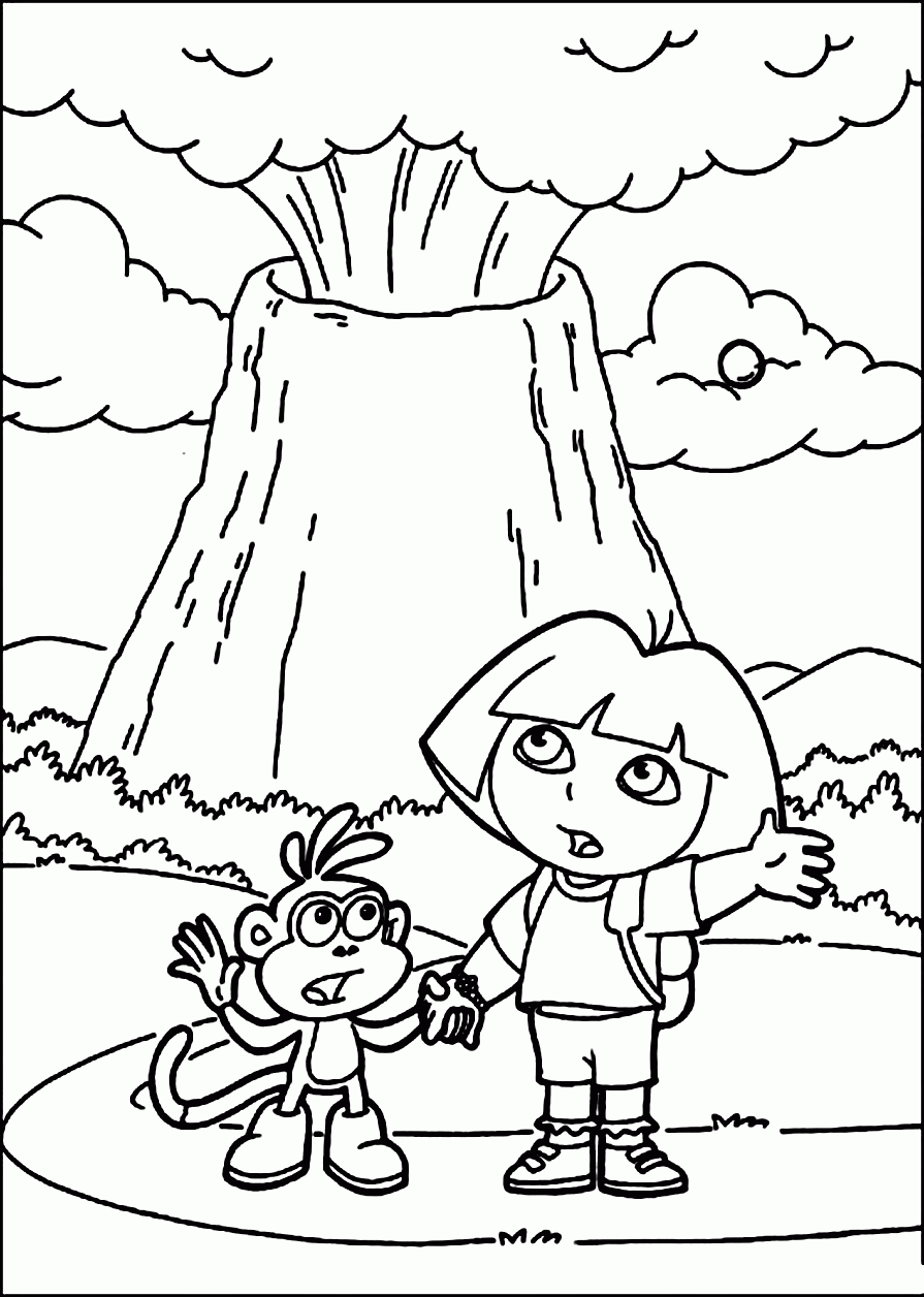 Configuration Free Printable Volcano Coloring Pages For Kids ...