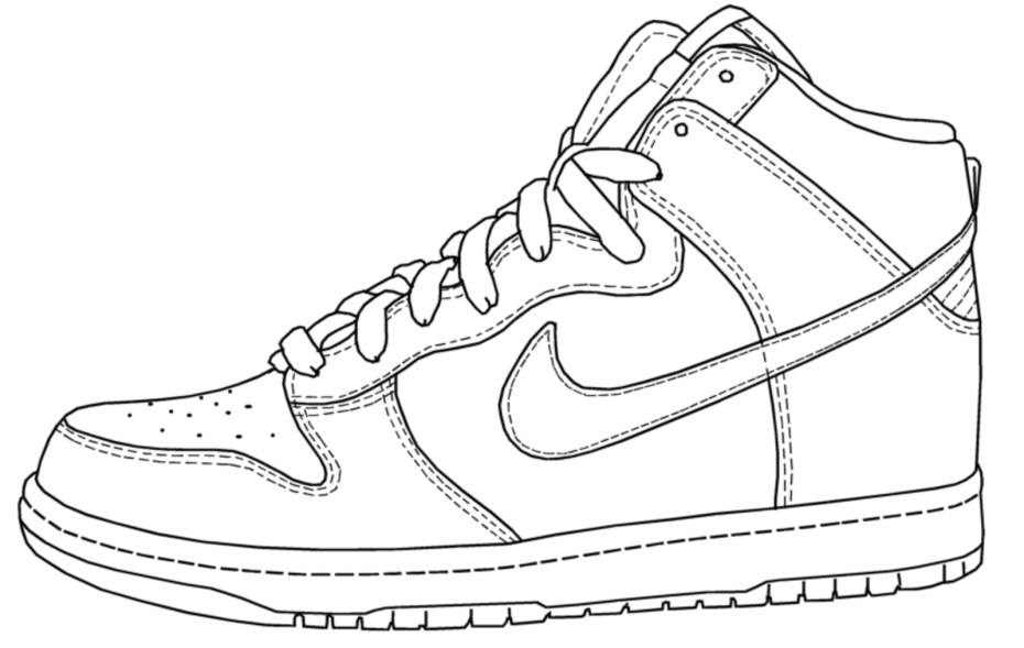 Coloring Pages For Shoes In Jordans - Coloring