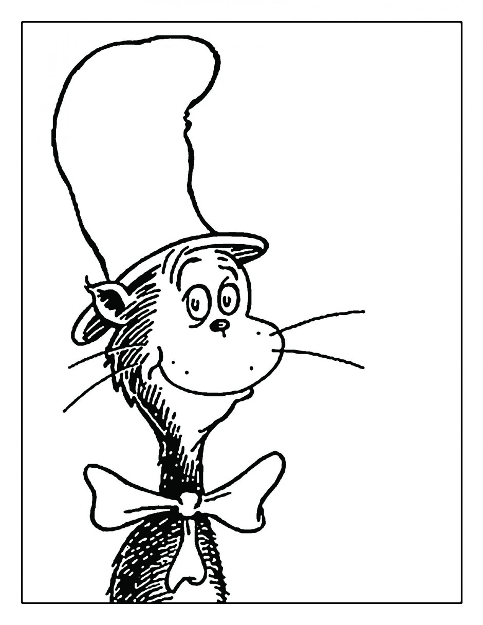 Dr Seuss Thing 1 And 2 Coloring Pages - Coloring