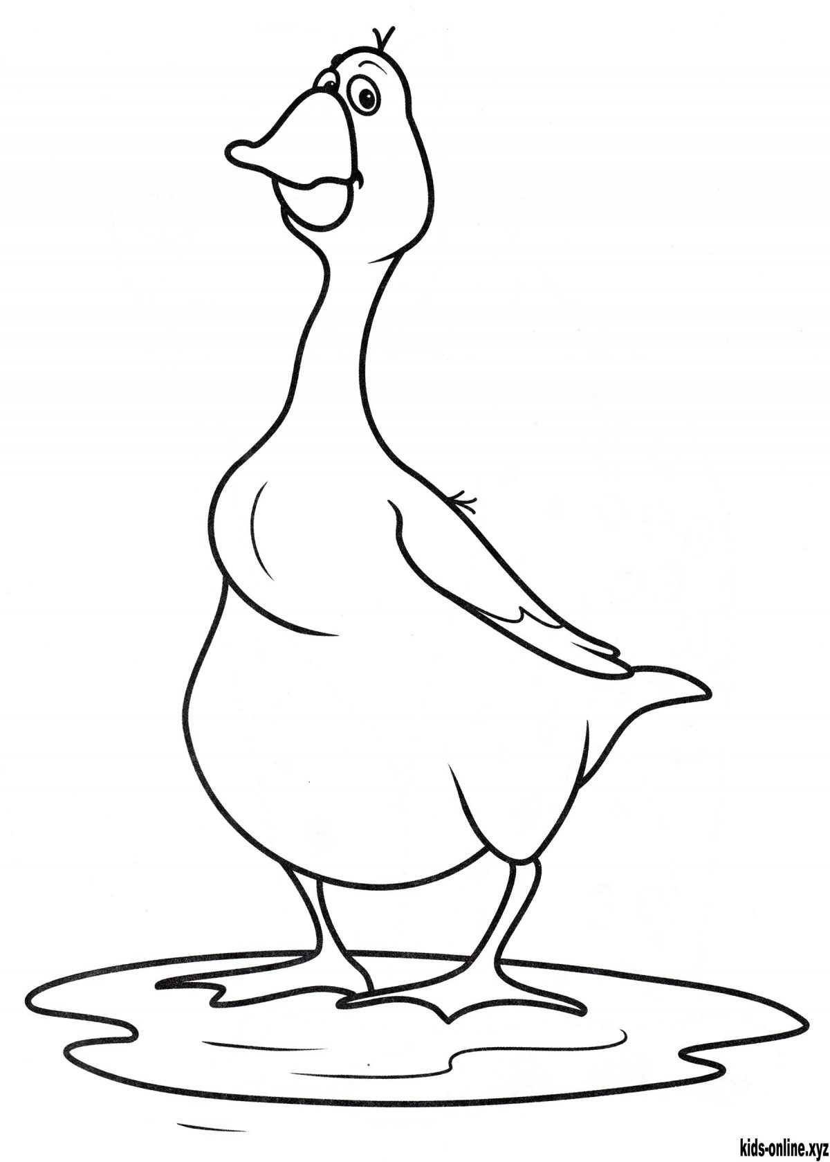 Goose coloring pages – Kids Online – Free Printable Coloring Pages
