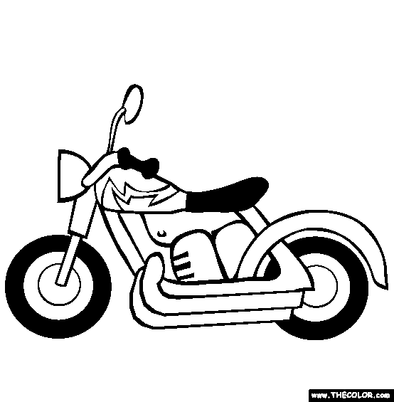 Motorcycles, Motocross, Dirt Bike Online Coloring Pages