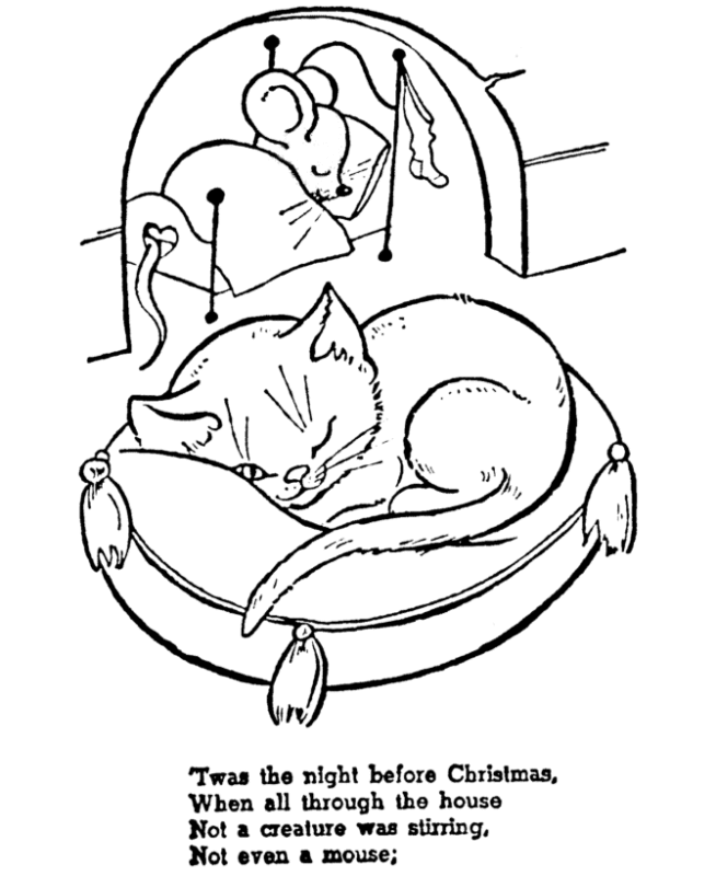 Twas The Night Before Christmas Coloring Pages – AZ Coloring Pages ...