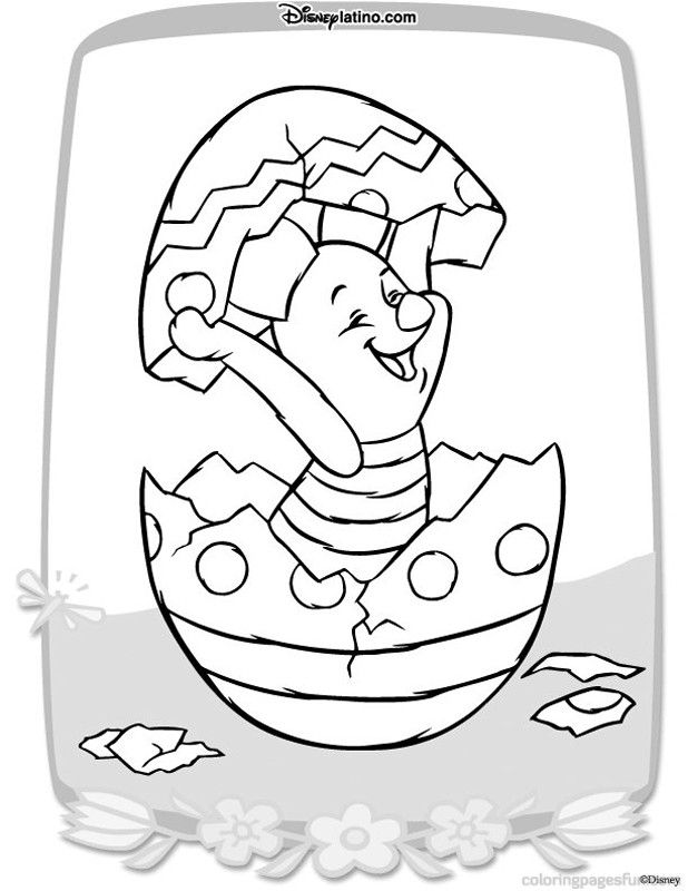 Easter Disney Character | Free Printable Coloring Pages