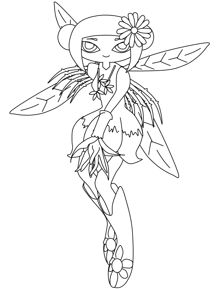Fairies 19 Fantasy Coloring Pages & Coloring Book