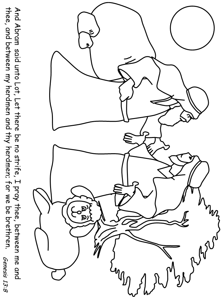 Abram and Sarai Colouring Pages (page 2)