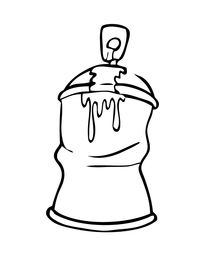 Trash Pack Spray Paint Coloring Page | Free Printable Coloring Pages