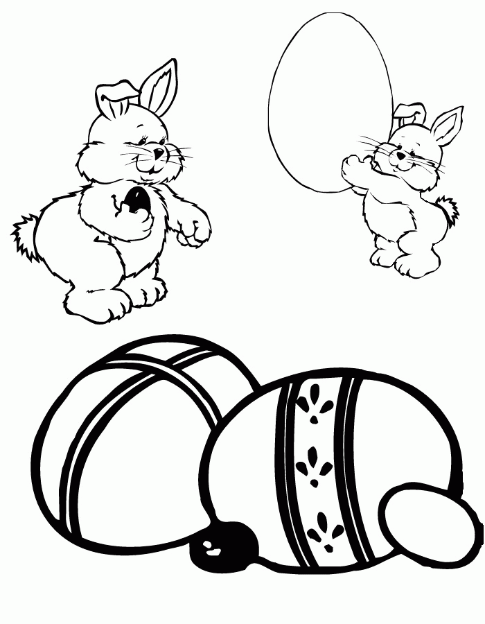 track easter bunny concept art coloring page