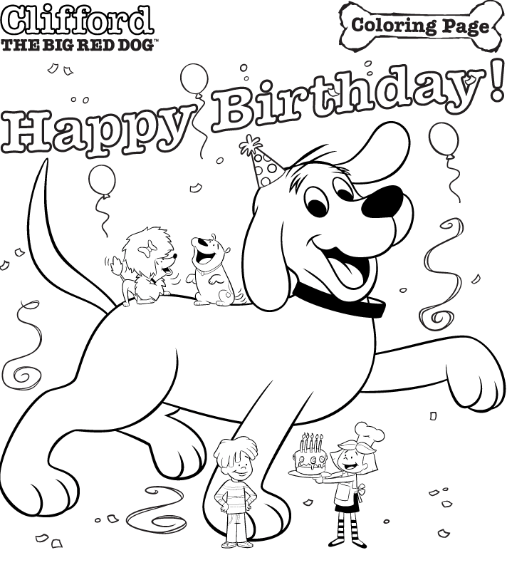 Clifford Coloring Pages . Clifford Birthday Party . PBS Parents | PBS