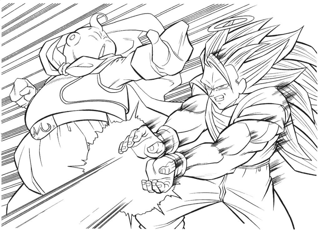 Dragonball Z Coloring Pages - Free Coloring Pages For KidsFree