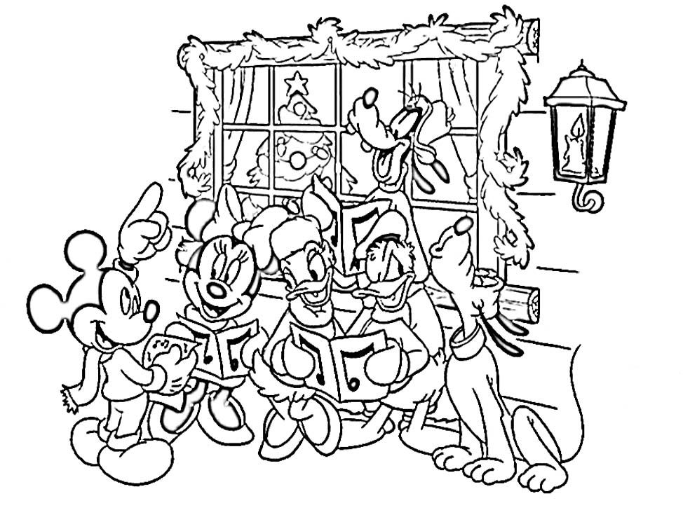 Pictures Disney Christmas Coloring Pages - Christmas Coloring