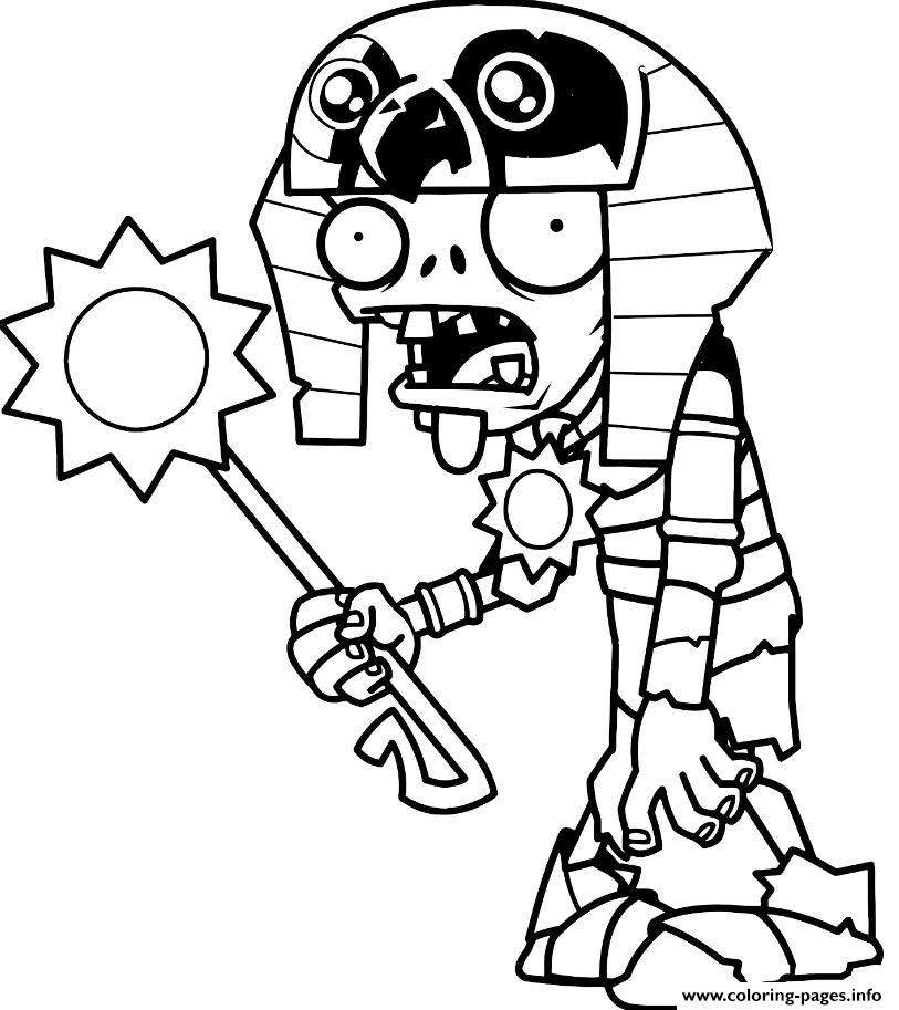 Print egypt plants vs zombies Coloring pages