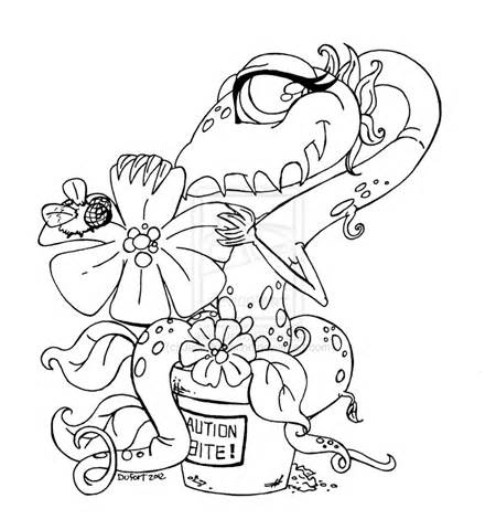 Venus Fly Trap Coloring Page Coloring Pages