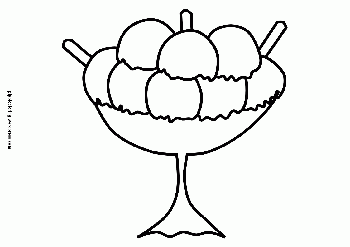 Ice Cream Coloring Pages For Kids Coloring Page Ice Cream
