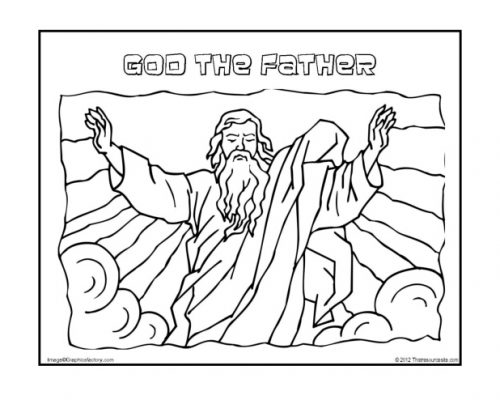 God the Father Coloring Page - That Resource Site
