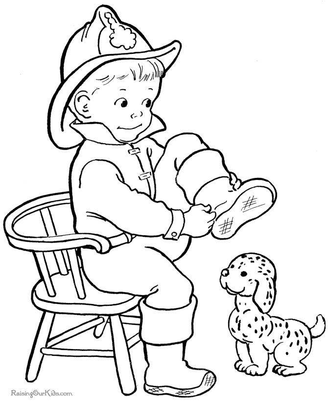 Animal coloring pages - Puppy!