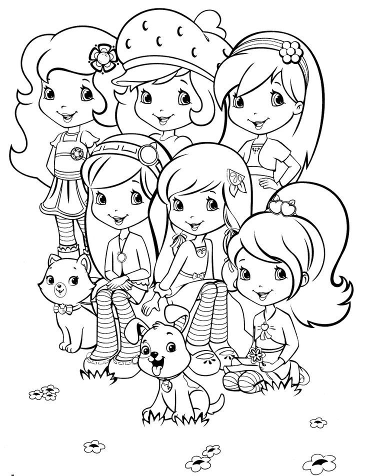 strawberry shortcake coloring page | Coloring pages