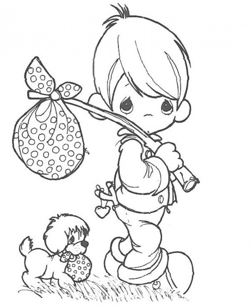 Precious Moments Bring A Lunchbox To Go Coloring Pages - Kids