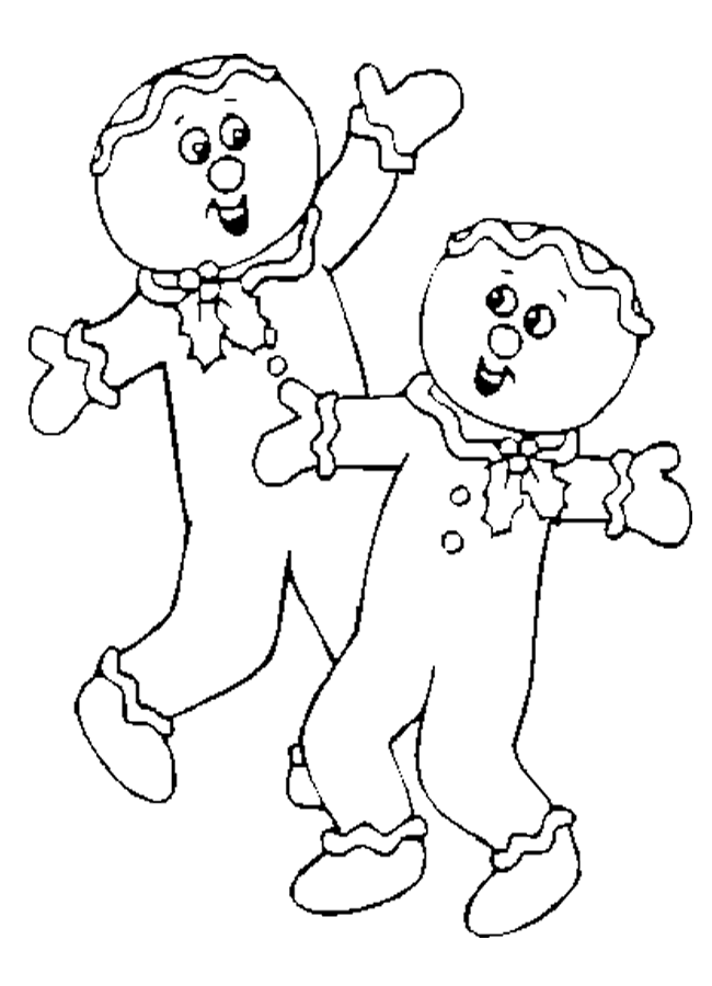 ginger bread Colouring Pages