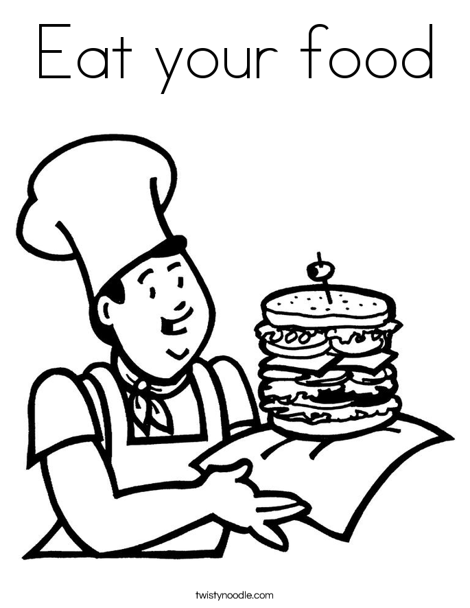 food to eat Colouring Pages