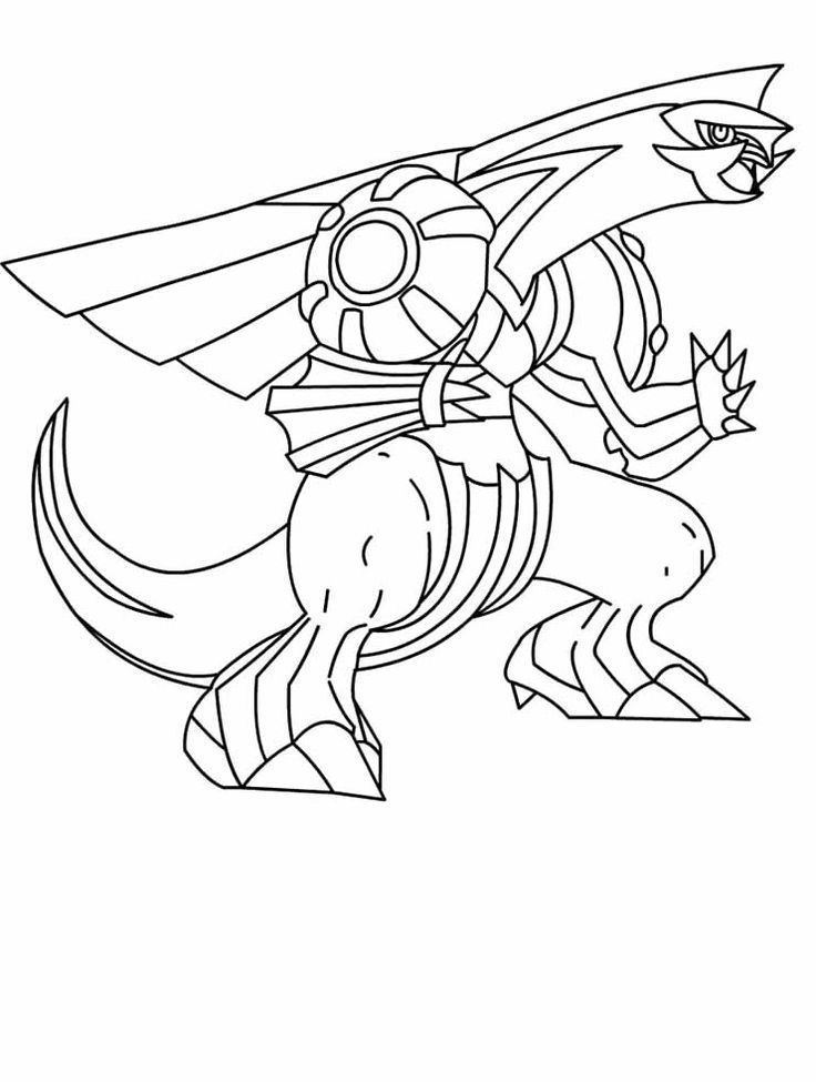 Pokemon Palkia Coloring Pages | Pokemon Coloring Pages
