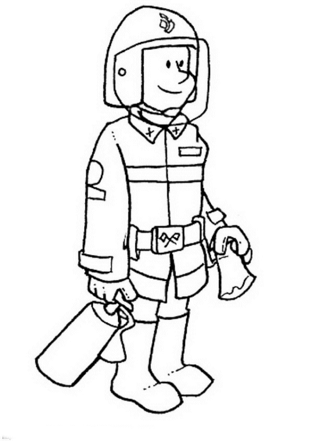 Coloring Page - Fireman coloring pages 9