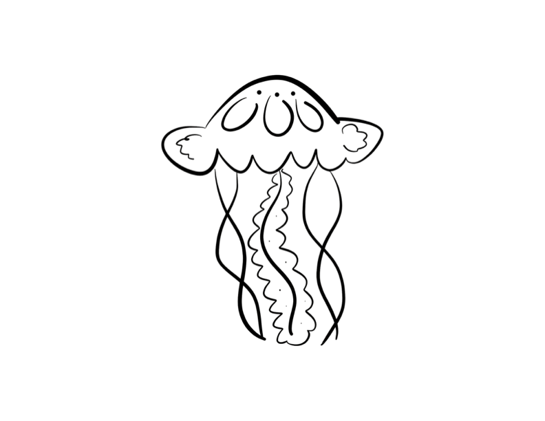 Jellyfish coloring page | ColorDad