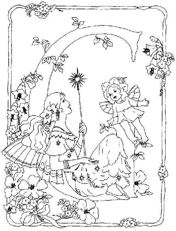 Alphabet Fairy G Coloring Pages | Free Printable Coloring Pages
