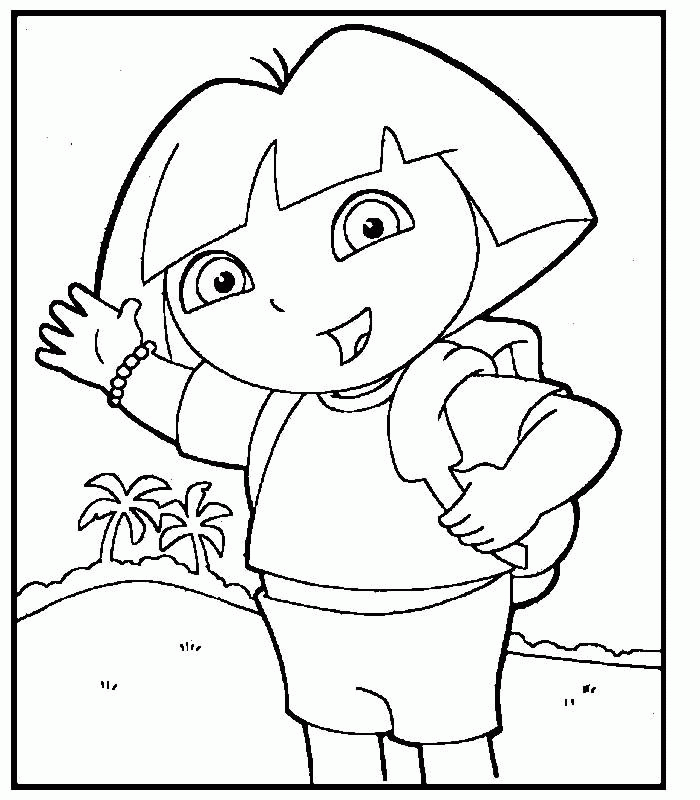 Coloring pages dora the explorer - picture 37