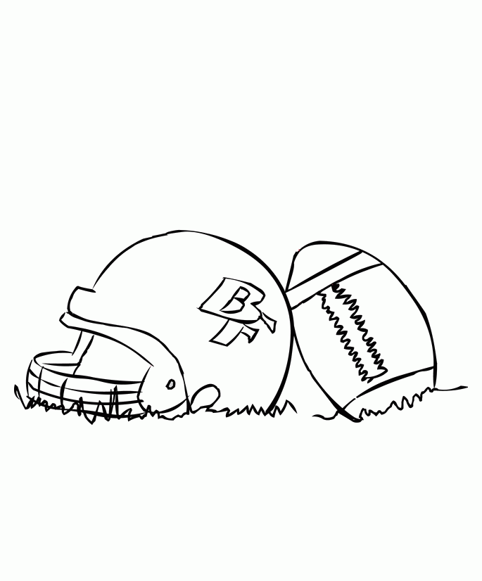 Football Helmet New York Giants Coloring Pages - Football Coloring